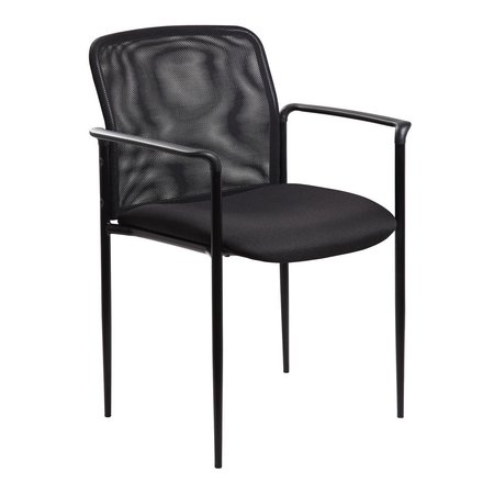 OFFICESOURCE Crossway Collection Side Chair with Black Frame 2029FBK